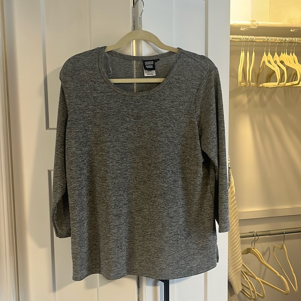 Sharon Young Silver Blouse